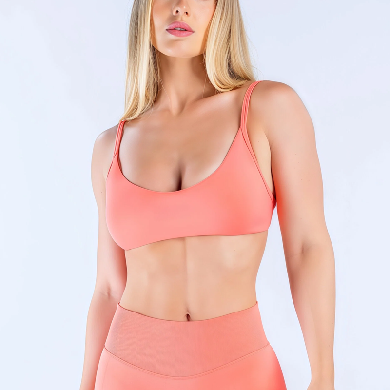 Pilates Yoga And Gym - HISTELLO Impact Scoop Neck Bra Women