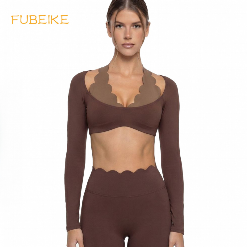 Pilates Yoga Block - Fake Two-piece Color-blocked Yoga Outfit With