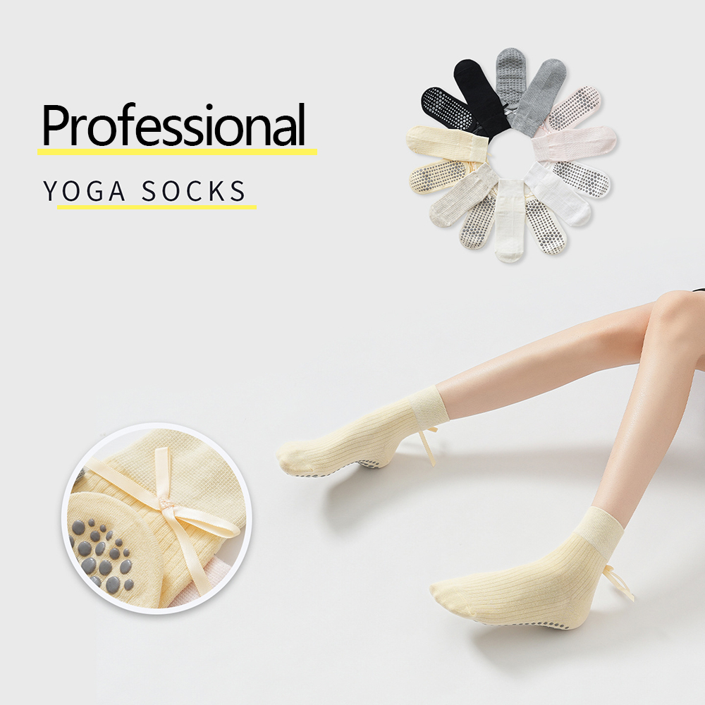 Pilates & Yoga Vida - Cute Bowknot Yoga Socks Girls Sweet