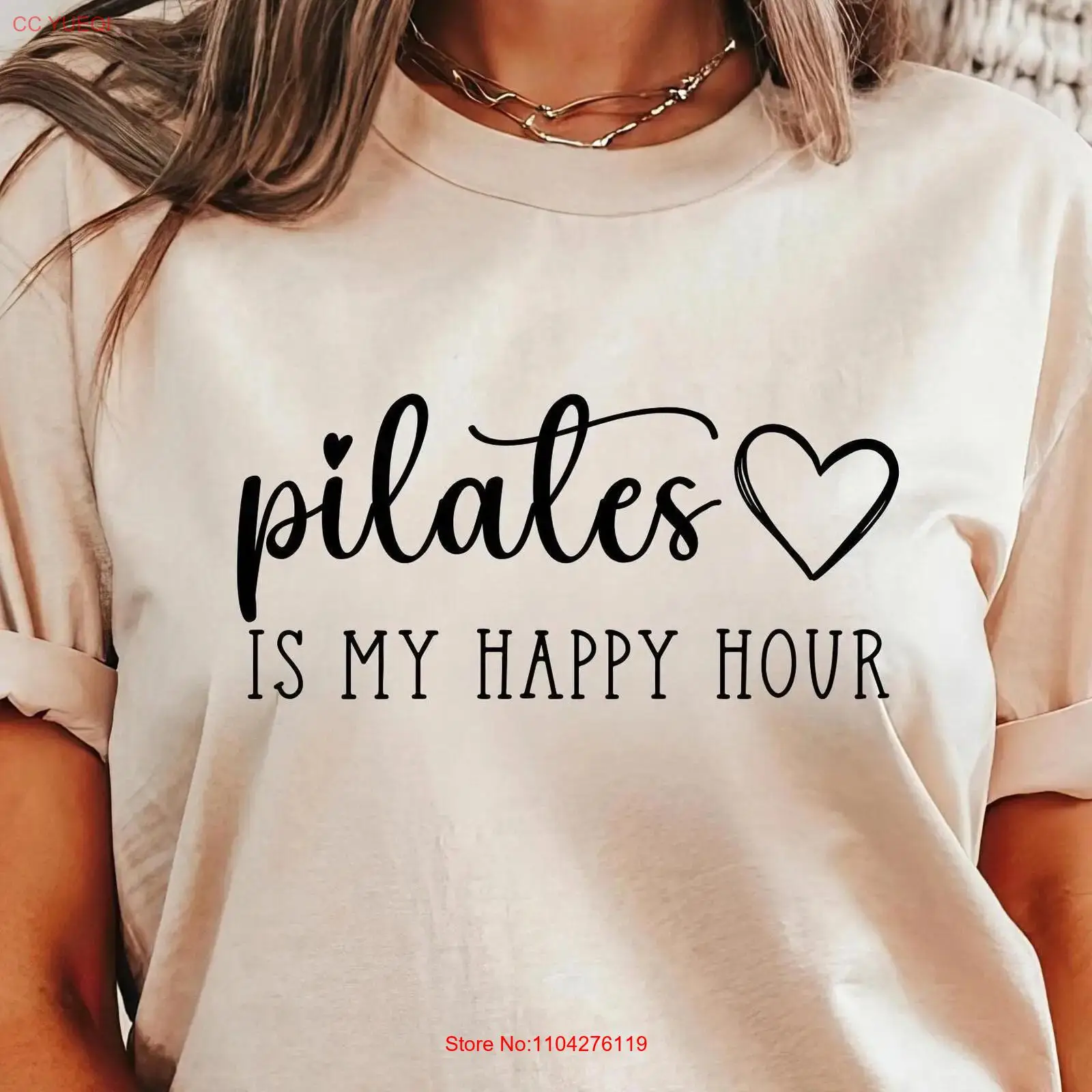 Pilates is my Happy Hour T Shi - огляд і ціна Pilates Yoga Instructor