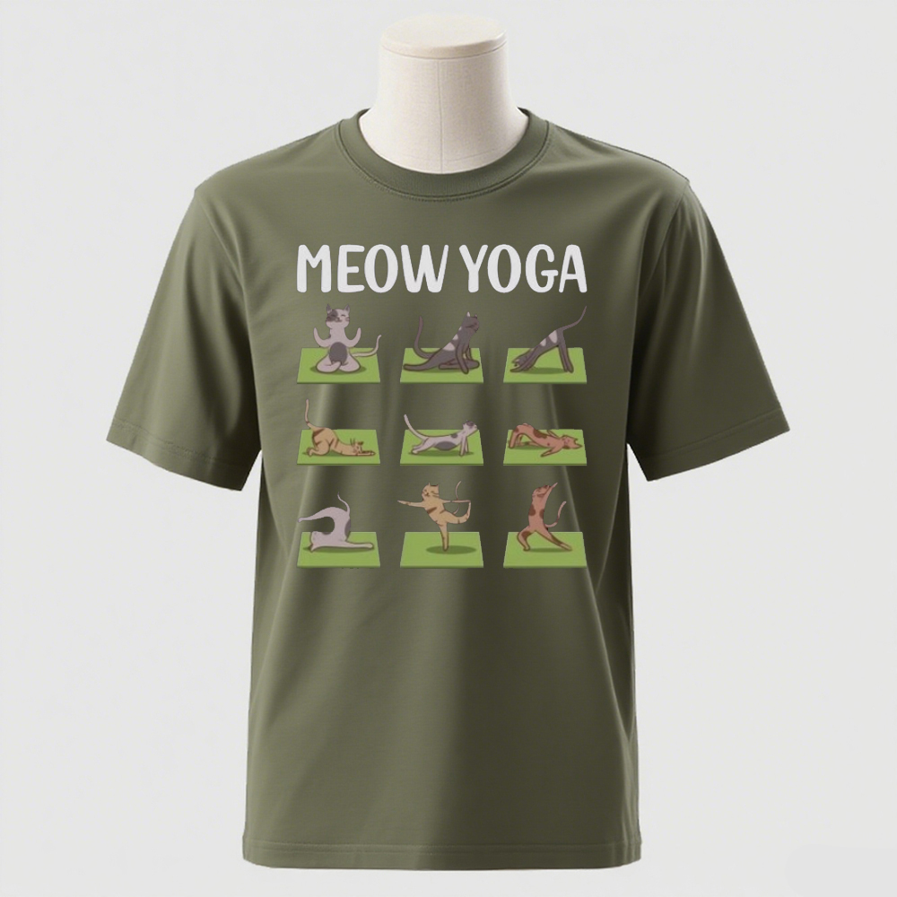 Cat Yoga Shirt Funny Casual Te - огляд і ціна Pilates Yoga Instructor