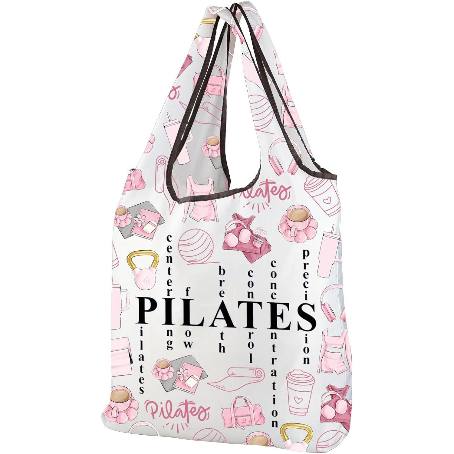 Pink Pilates Tote Bag Gifts fo - огляд і ціна Pilates Yoga Instructor