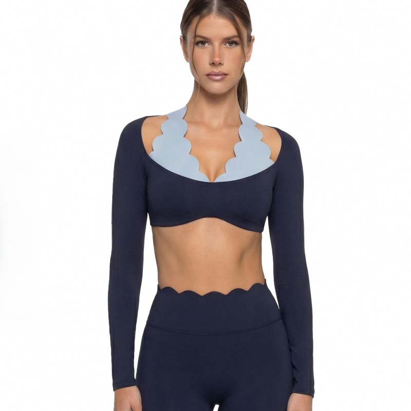 Fake Two-piece Color-blocked Y - огляд і ціна Pilates Yoga Block