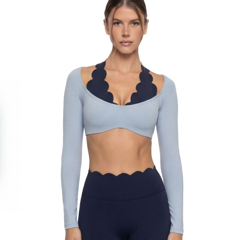 Fake Two-piece Color-blocked Y - огляд і ціна Pilates Yoga Block